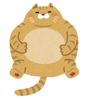 運動不足な猫