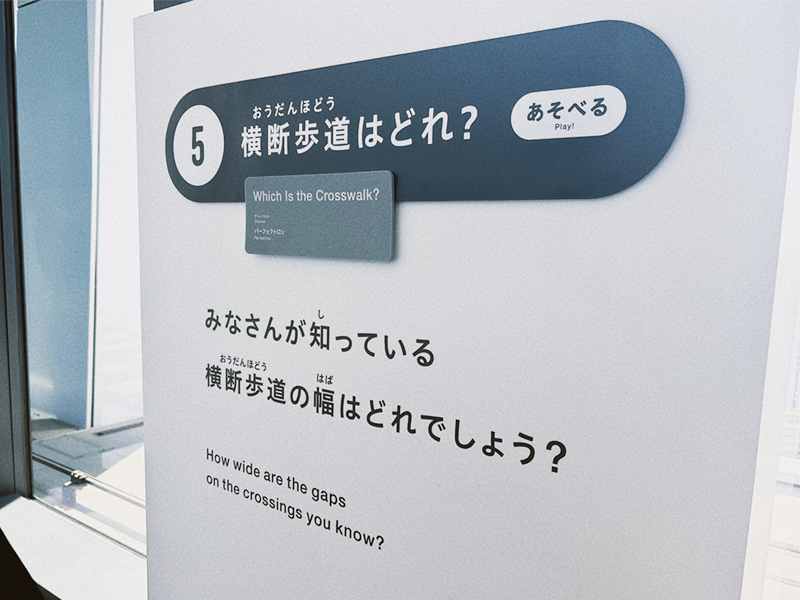 作品「横断歩道はどれ?」